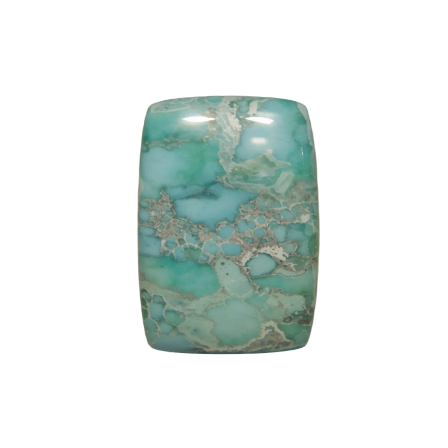 Amazonite 1PC Medium 8x10 MM Emerald Cabochon Green Polished semi Precious Loose Gems - Image 2