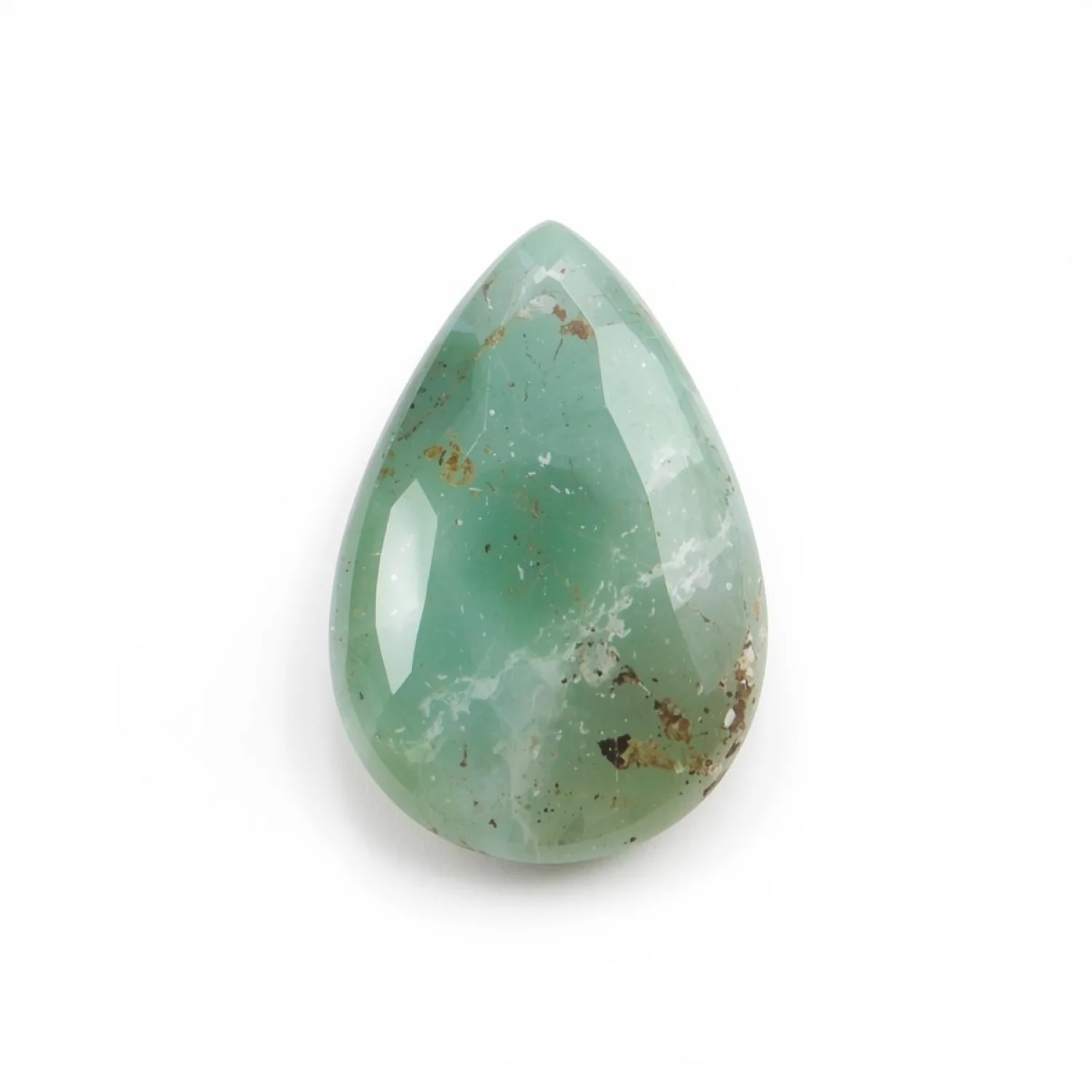 Amazonite 1PC Small 6x9 MM Pear Cabochon Green High-Quality semi Precious Precious Gemstone