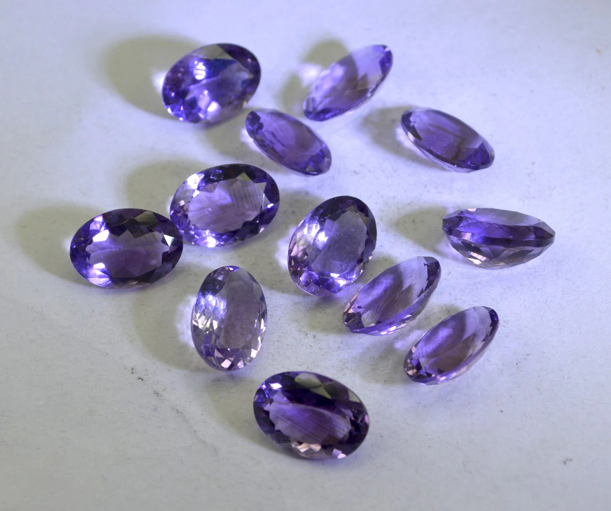 Amethyst 1PC Chunky 12x16 MM Oval Faceted Purple Superior Semi Precious Gems - Image 4