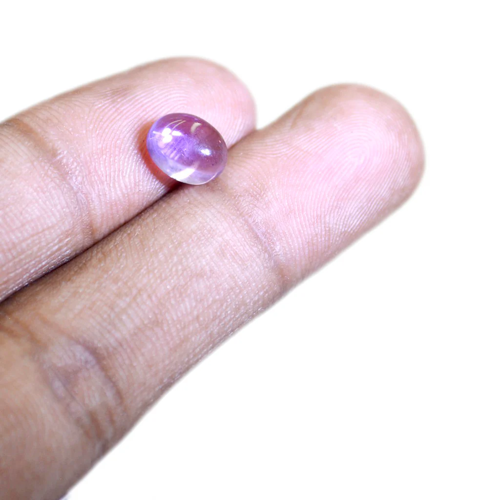 Amethyst 1PC Medium 8x10 MM Oval Cabochon Purple Pure semi Precious Loose Gems - Image 4