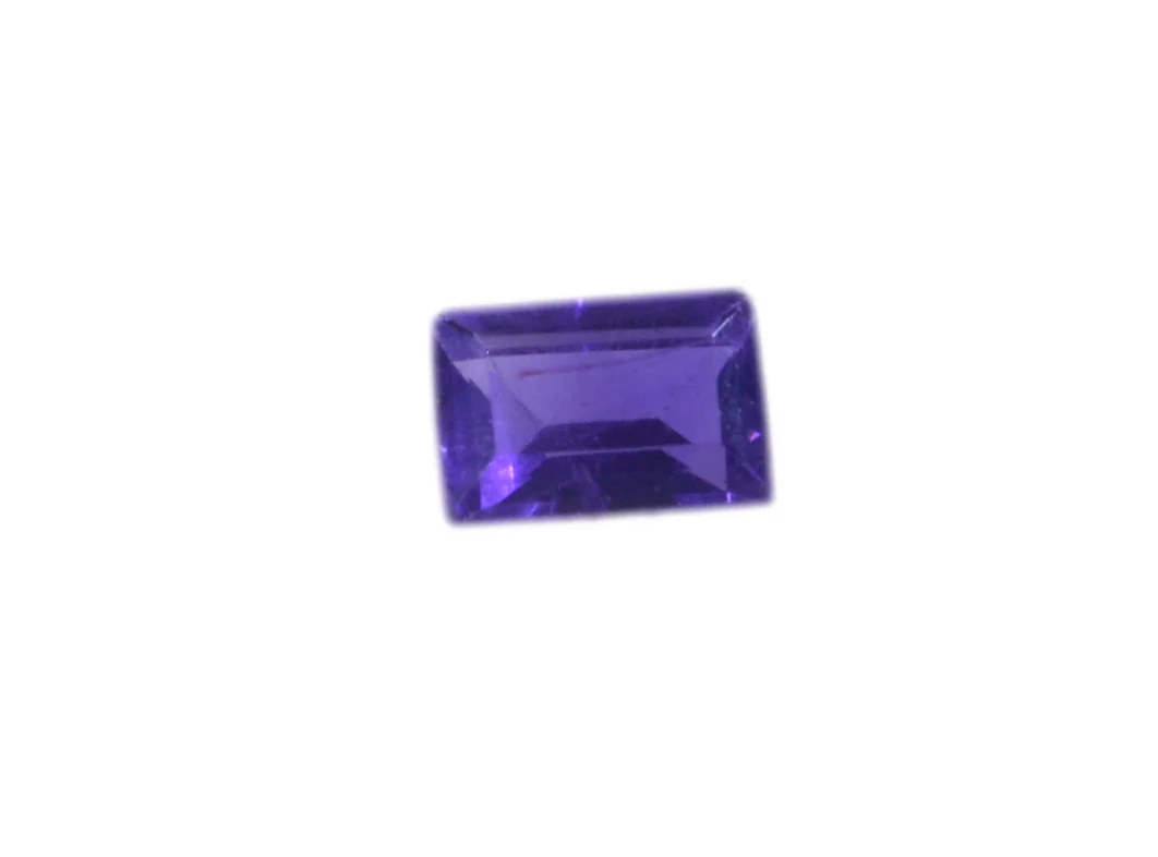Amethyst 1PC Tiny 4x6 MM Emerald Faceted Purple Shine Semi Precious Loose Gems - Image 4