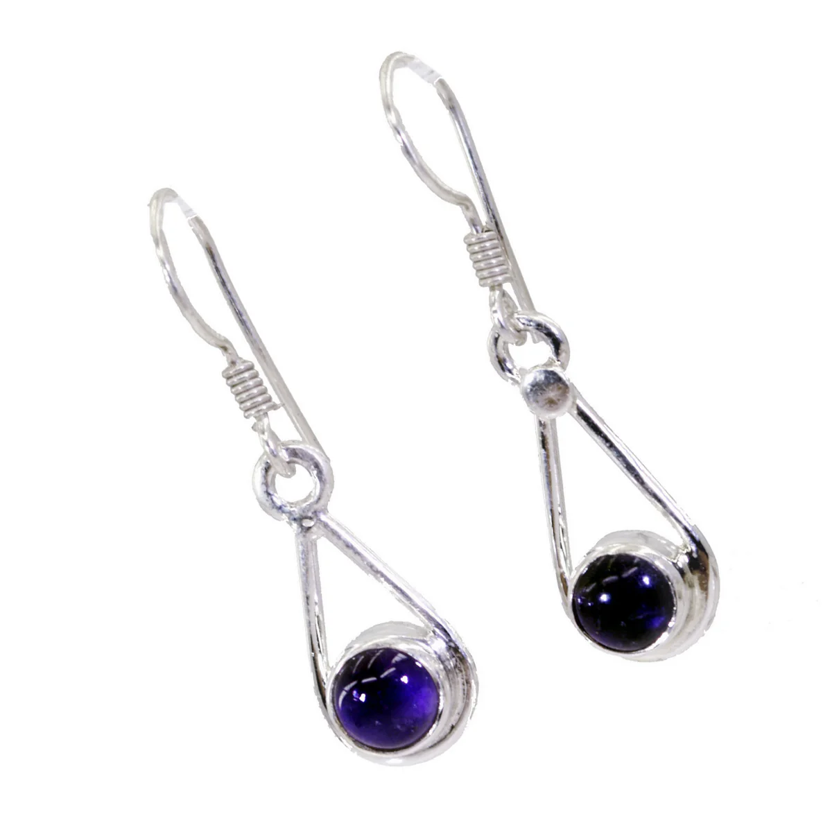 Amethyst American Hye-jin multiple Dangle Purple 925 Silver Earring - Image 2
