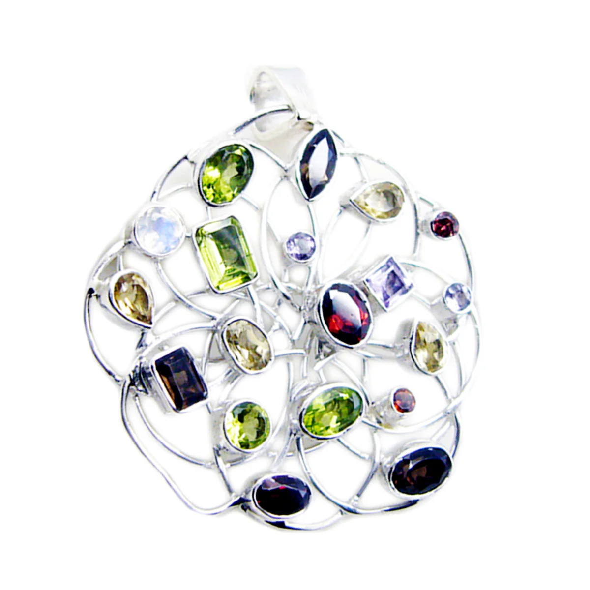 Amethyst Chunky Mexican 92.5 Silver multiple Amanda Rope-Wire Purple Pendant Jewellery - Image 2