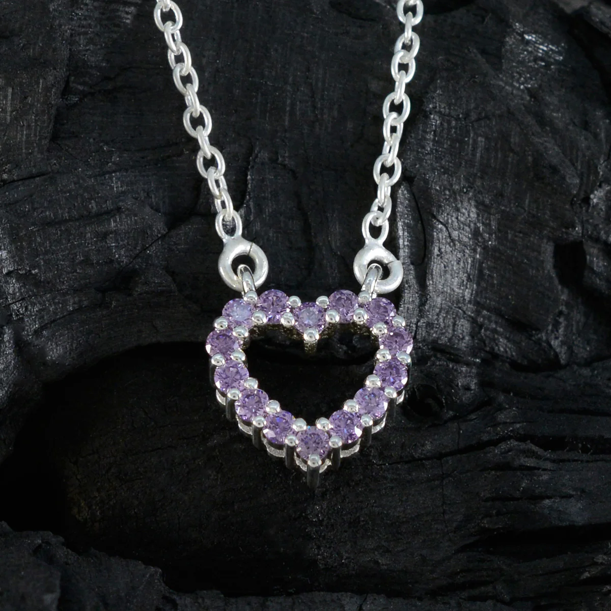Amethyst Dainty Australian 92.5 Silver multiple Alejandra Contemporary Purple Pendant Jewellery - Image 2