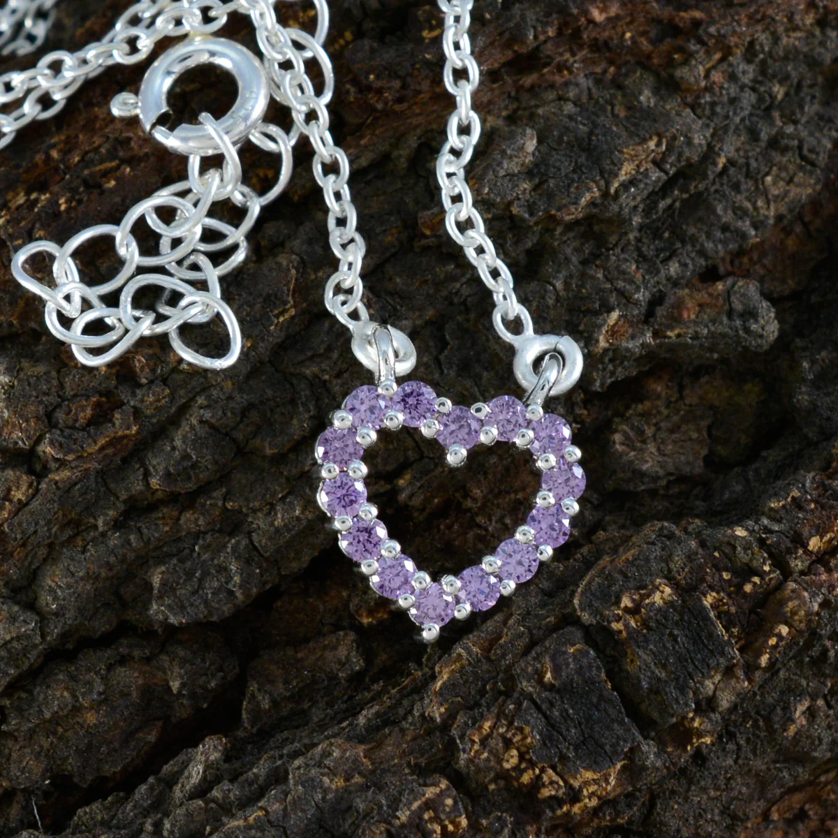 Amethyst Dainty Australian 92.5 Silver multiple Alejandra Contemporary Purple Pendant Jewellery - Image 3