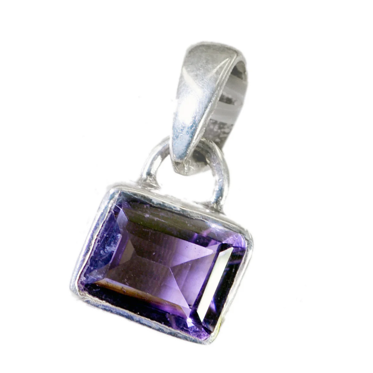 Amethyst Delicate French Silver Solitaire Nayara Fairytale Purple Pendant Jewelry - Image 3