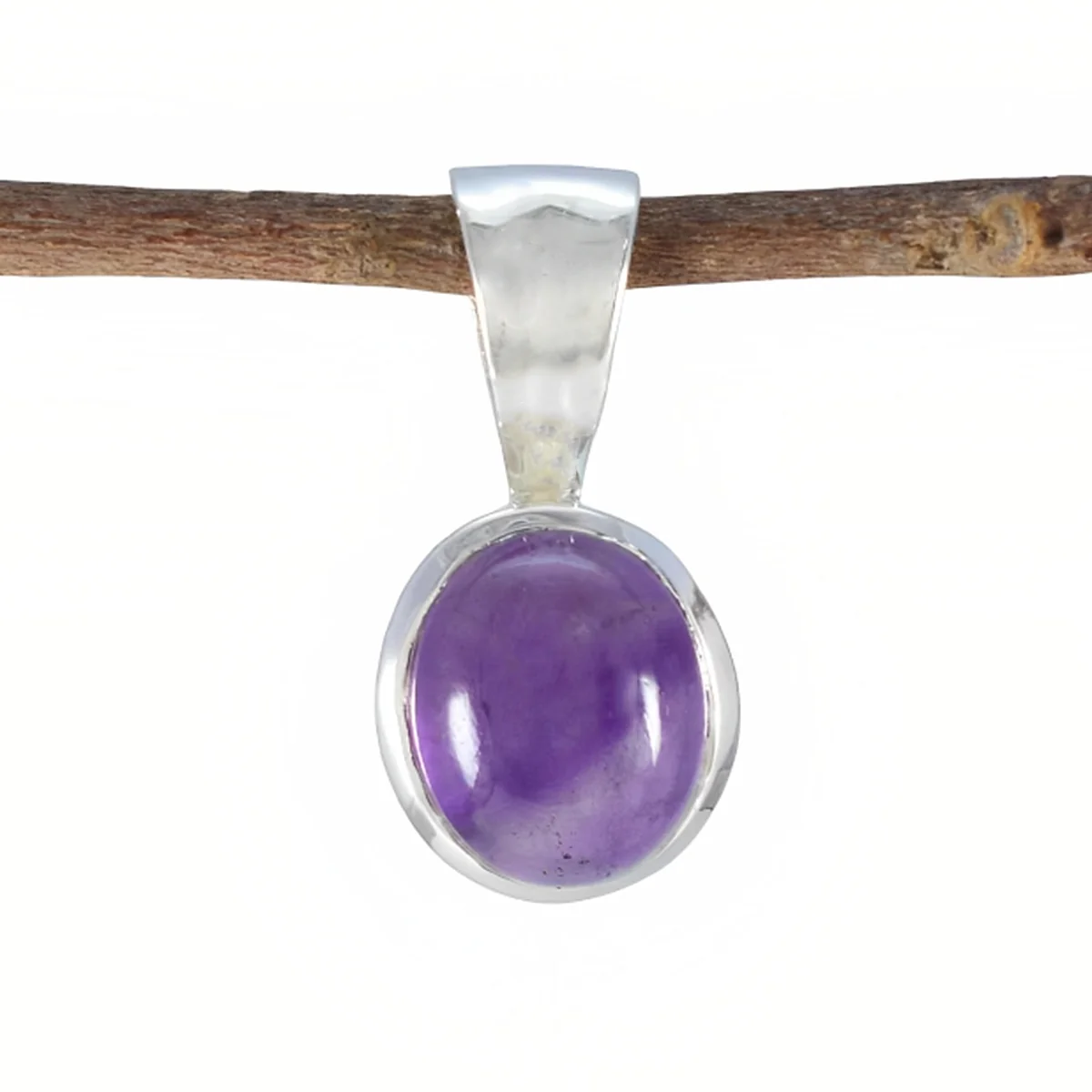 Amethyst Delicate Spanish 925 Silver Solitaire Carolina Bubble Purple Pendant Jewelry