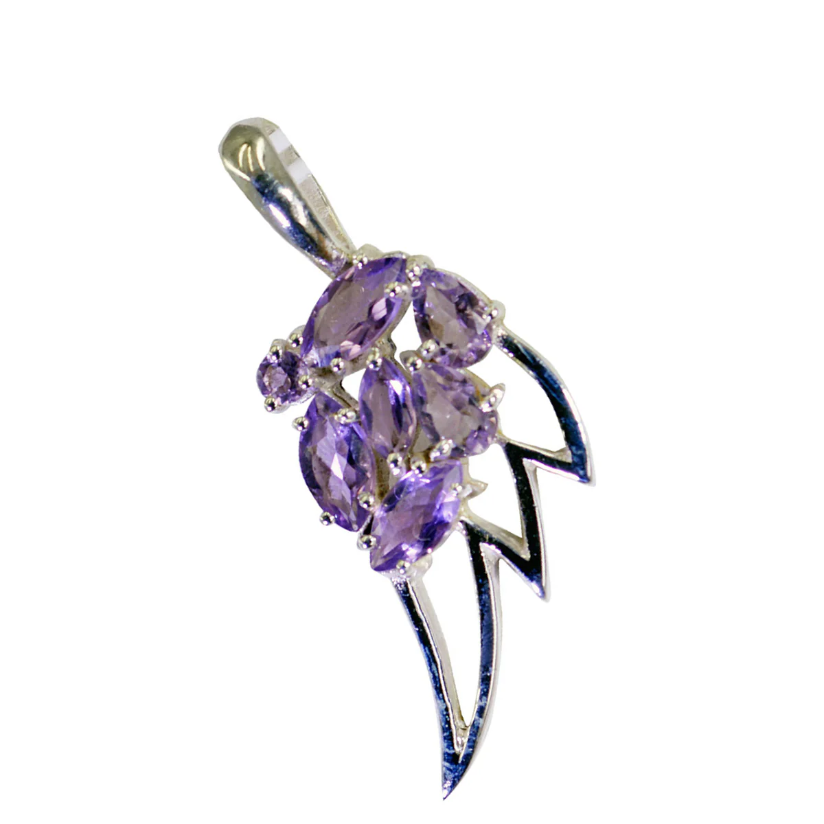 Amethyst Essential Turkish 925 Silver multiple Camila Signet Purple Pendant Jewelry - Image 2