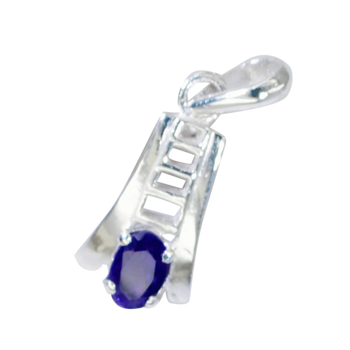 Amethyst Featherlight Spanish 92.5 Silver Solitaire María propsel Purple Pendant Jewellery - Image 3