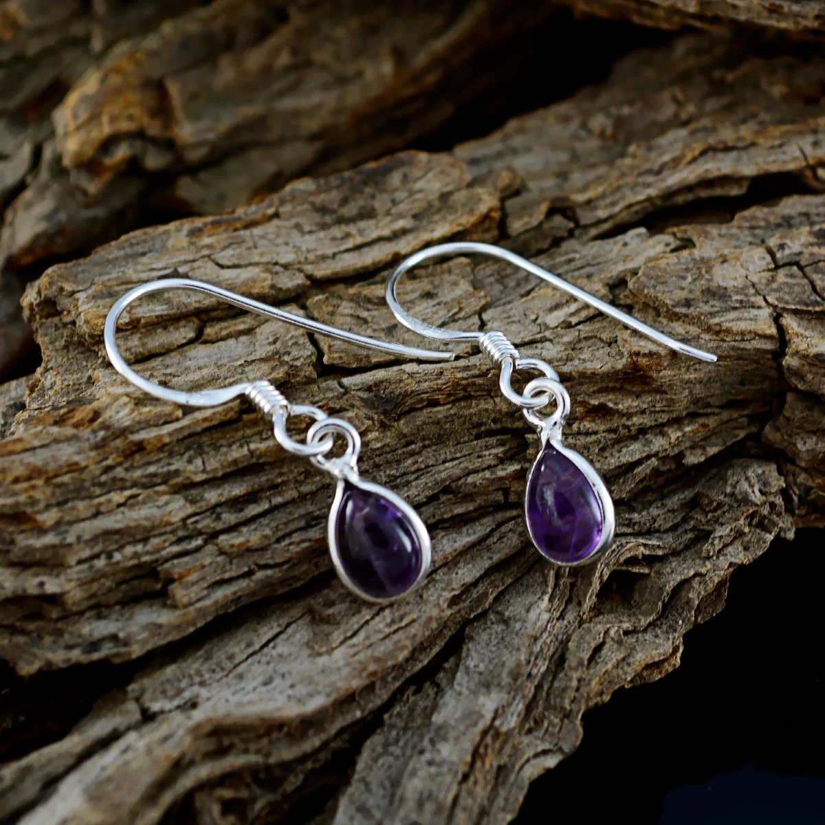 Amethyst German Eun-ji multiple Dangle Purple 925 Silver Earring - Image 3