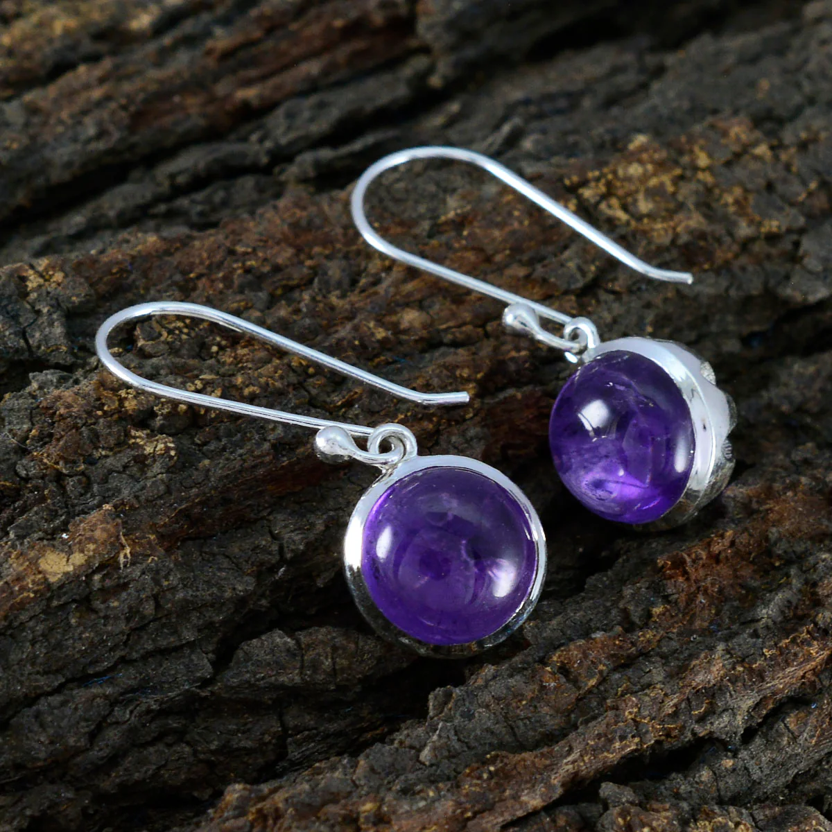 Amethyst Middle Eastern Dayana multiple Dangle Purple 92.5 Silver Earring - Image 3