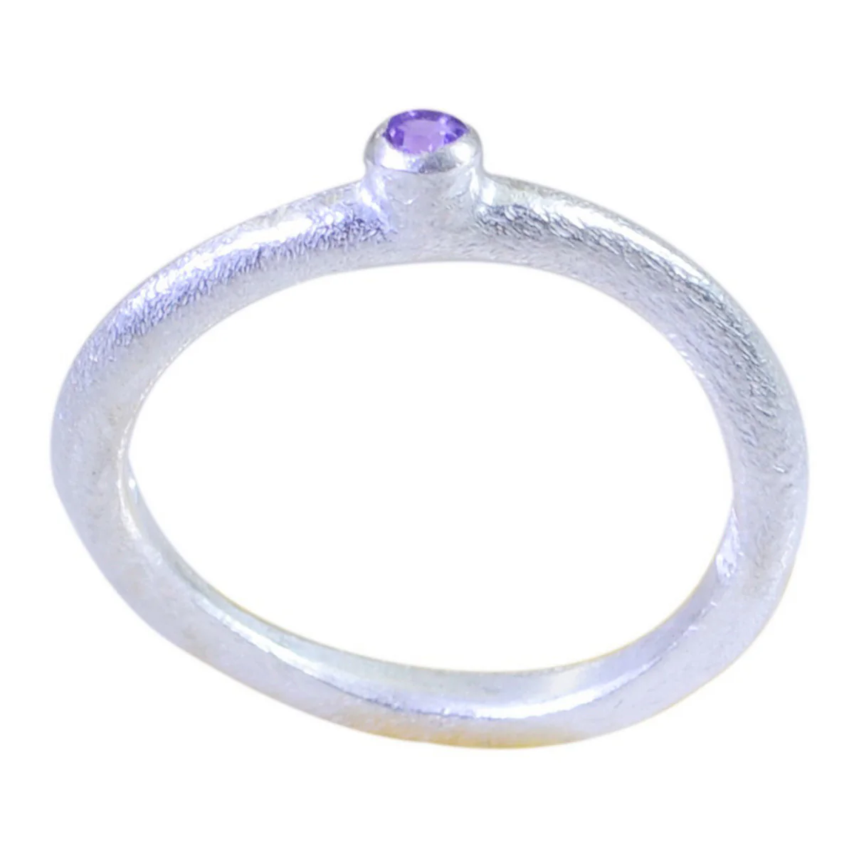 Amethyst Solitaire Japanese Silver Purple Gems Delicate Fairytale Ring Jewelry - Image 2