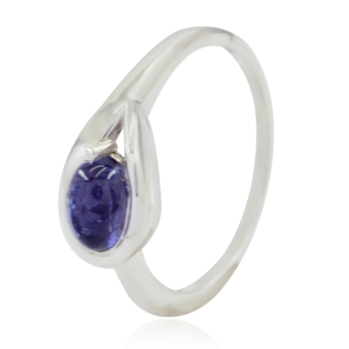 Amethyst Solitaire Turkish 925 Sterling Silver Purple Gemstone Delicate Sophisticated Ring Jewelry - Image 3