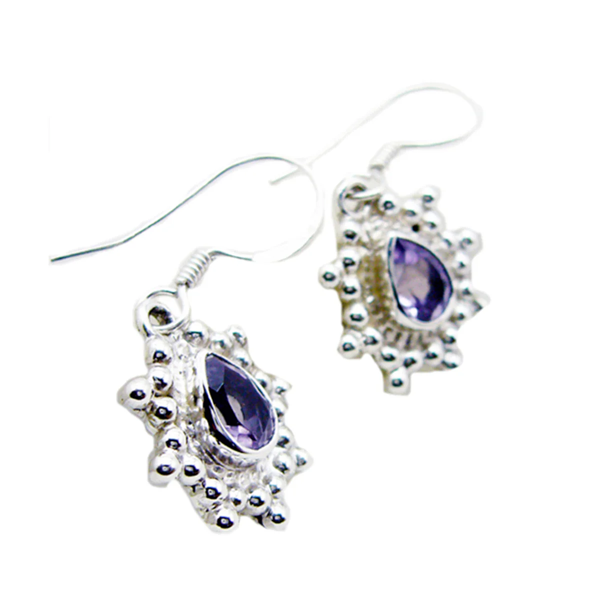 Amethyst Spanish Camilla multiple Dangle Purple 92.5 Silver Earring - Image 3