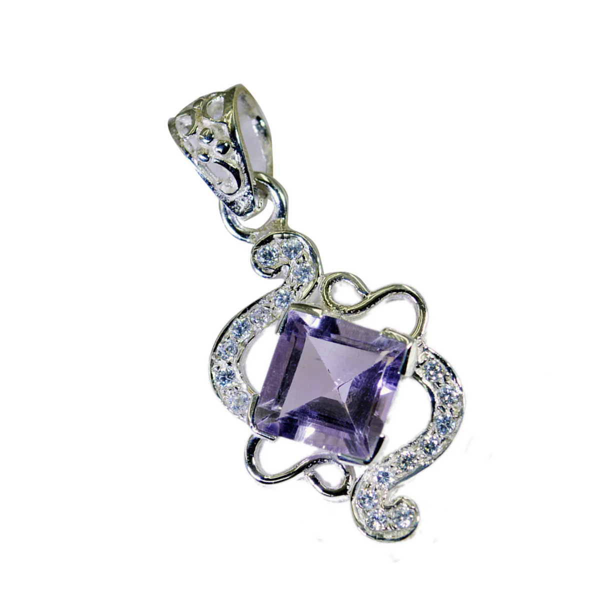 Amethyst Tiny African Sterling Silver multiple Alina Sophisticated Purple Pendant Jewellery - Image 2