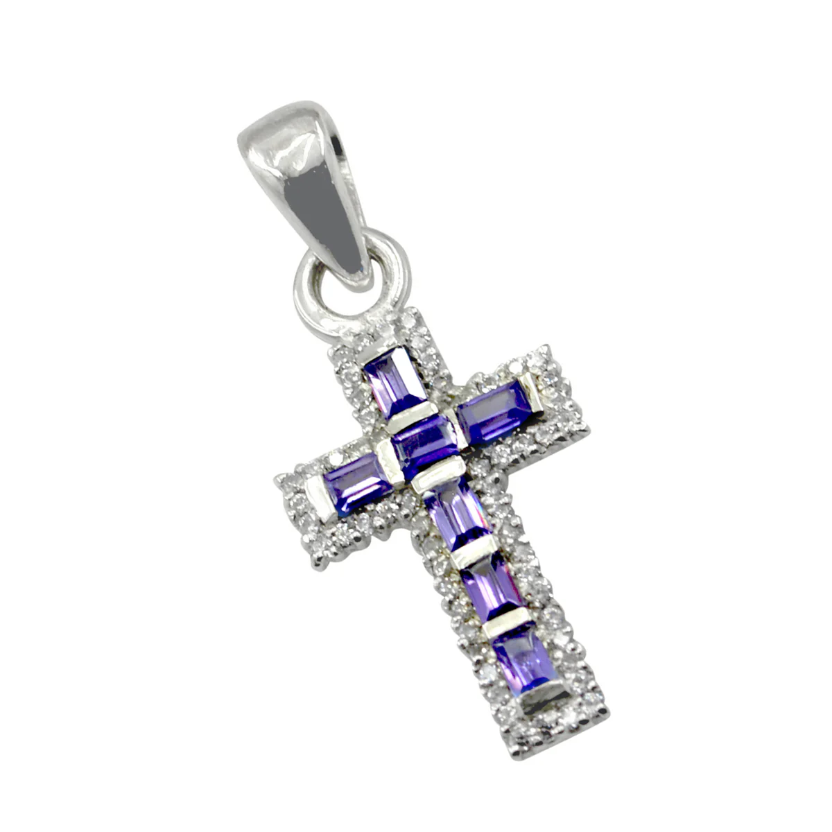 Amethyst Whisper-thin African Sterling Silver multiple Ivy Glamorous Purple Pendant Jewellery