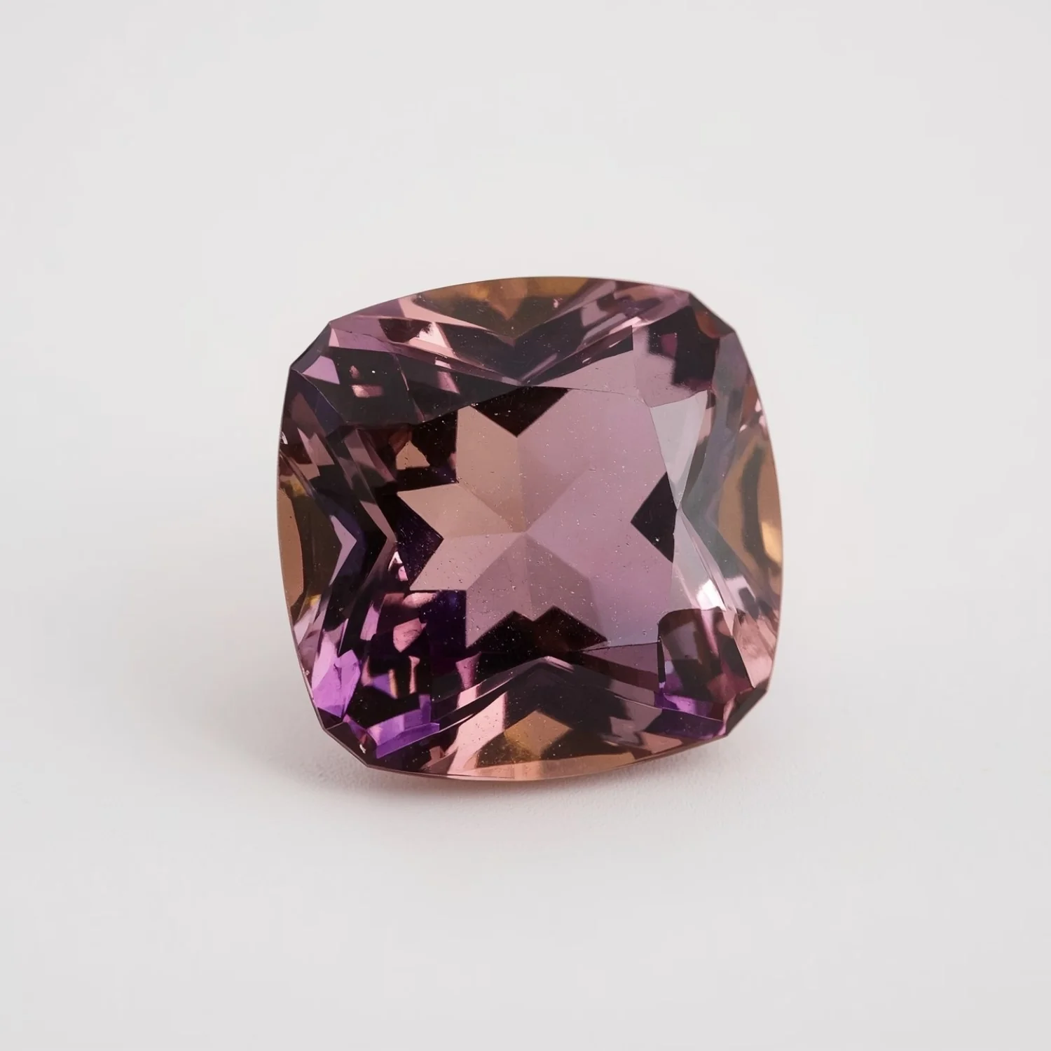 Ametrine 10PC Tiny 4x4 MM Cushion Faceted Multicolor Brilliant Semi Precious Loose Gemstones - Image 2