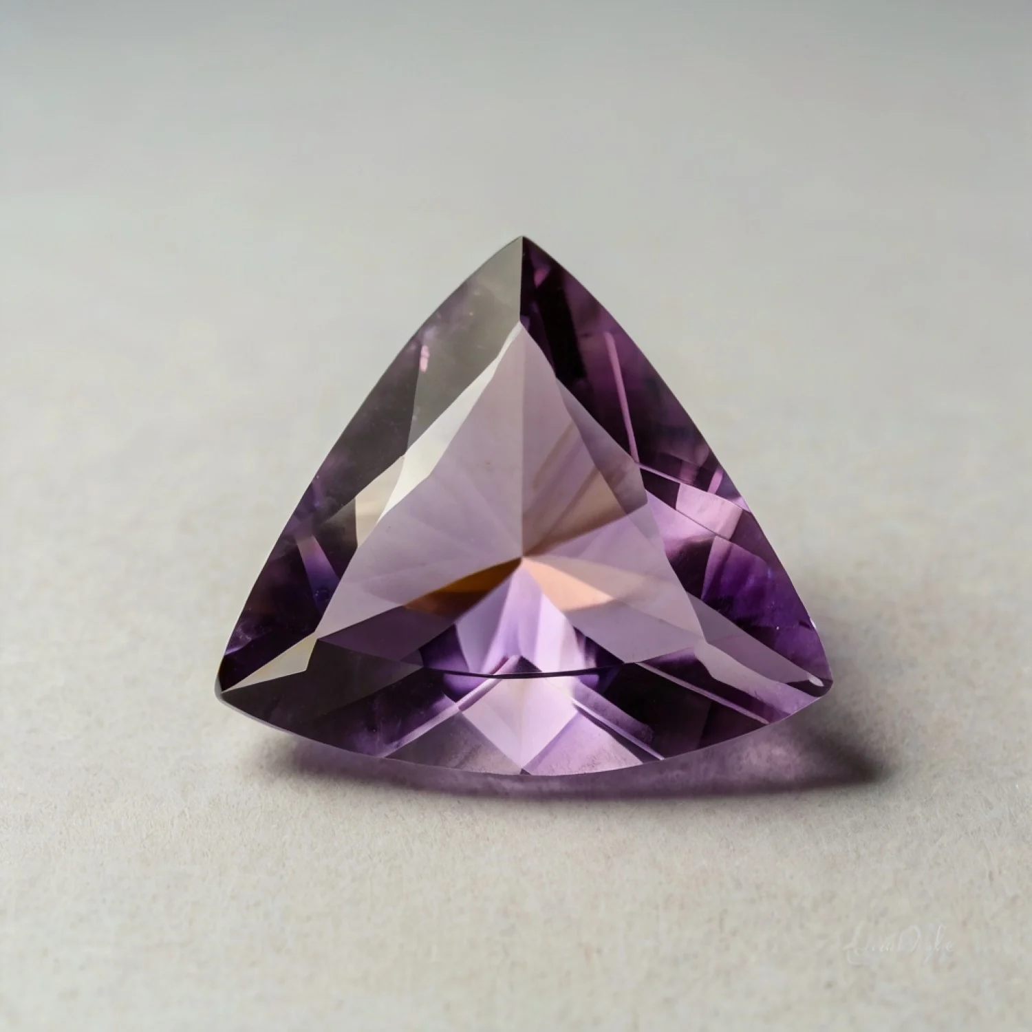 Ametrine 1PC Large 10x10 MM Triangle Faceted Multicolor Shine Semi Precious Loose Gems - Image 2