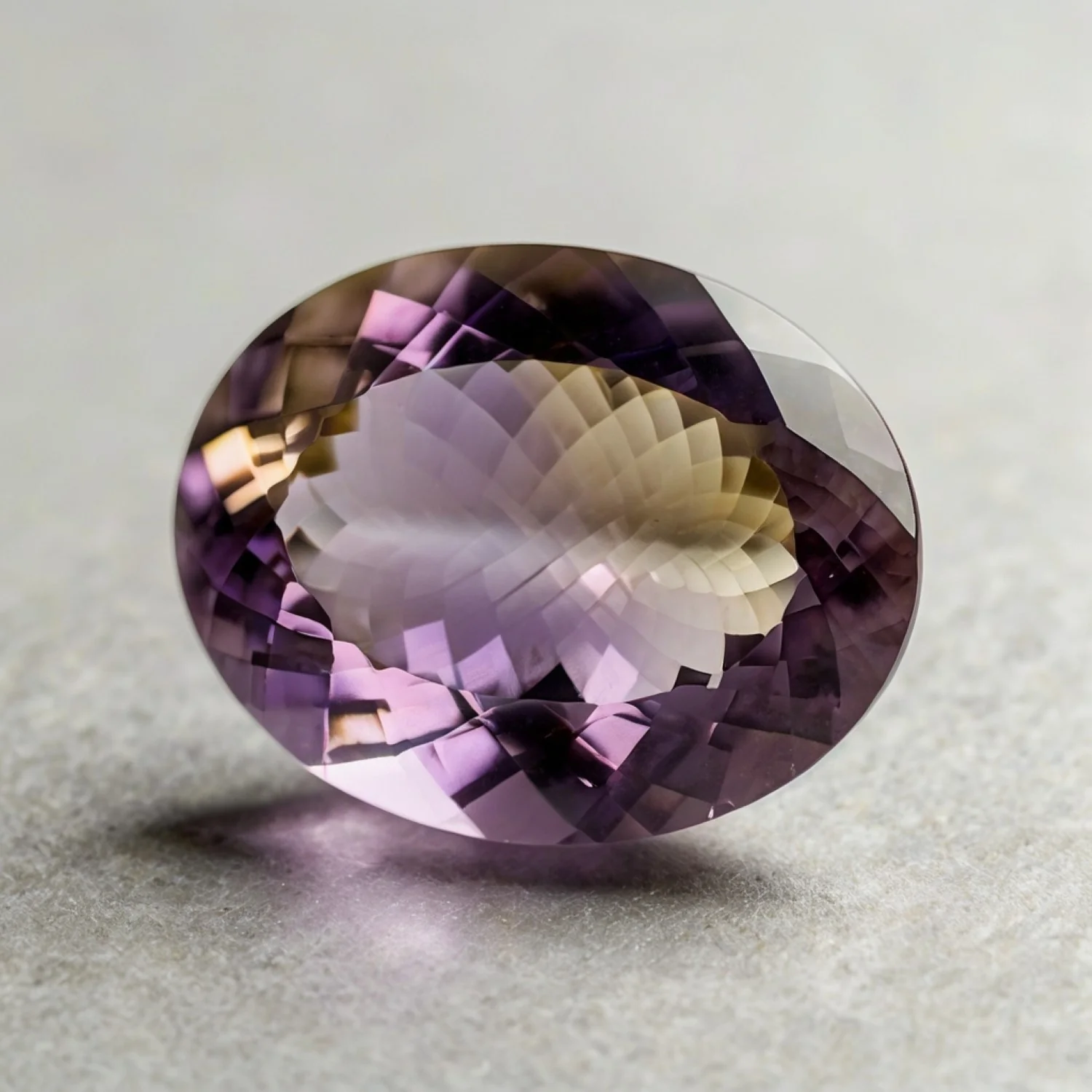 Ametrine 1PC Small 6x8 MM Oval Faceted Multicolor Splendid Semi Precious Loose Gemstone - Image 2