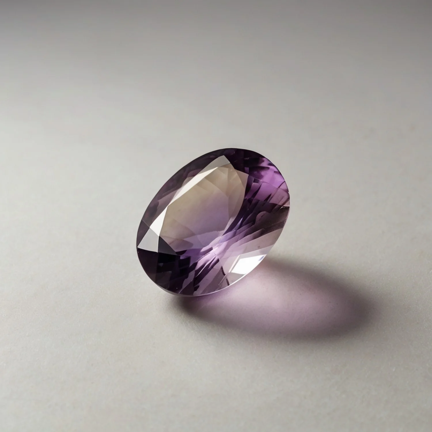 Ametrine 1PC Tiny 5x7 MM Oval Faceted Multicolor Polished Semi Precious Loose Gems