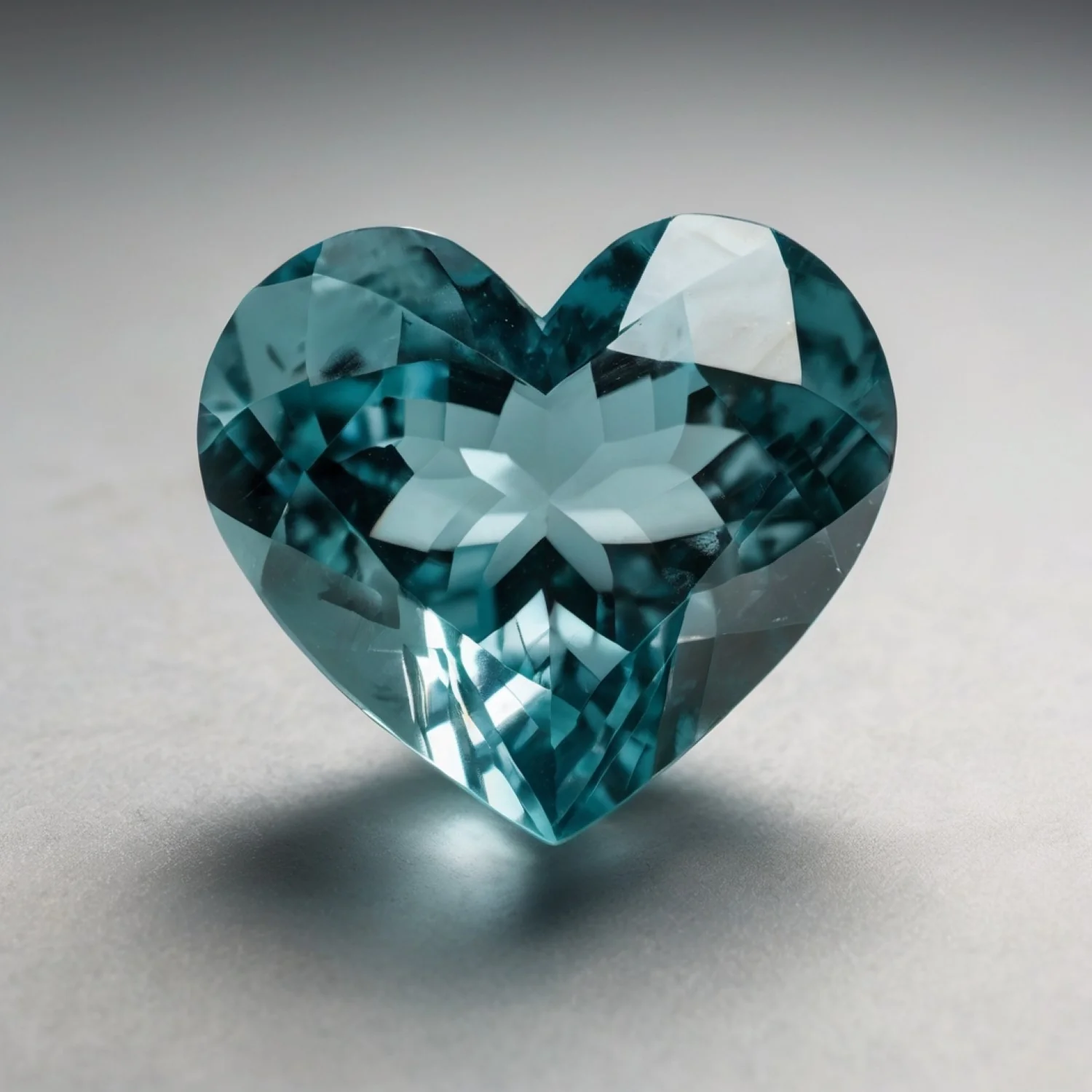 Aquamarine 10PC Tiny 4x4 MM Heart Faceted Blue Brilliant Semi Precious Loose Gems - Image 2