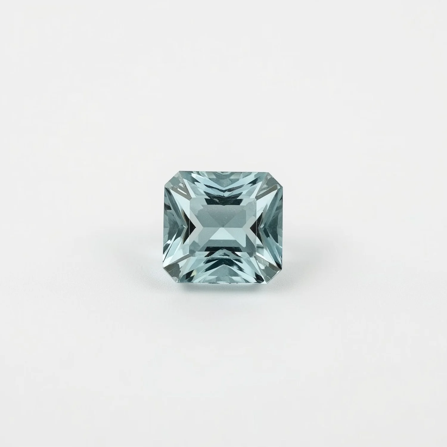 Aquamarine 10PC Tiny 4x4 MM Square Faceted Blue Brilliant Semi Precious Loose Gems