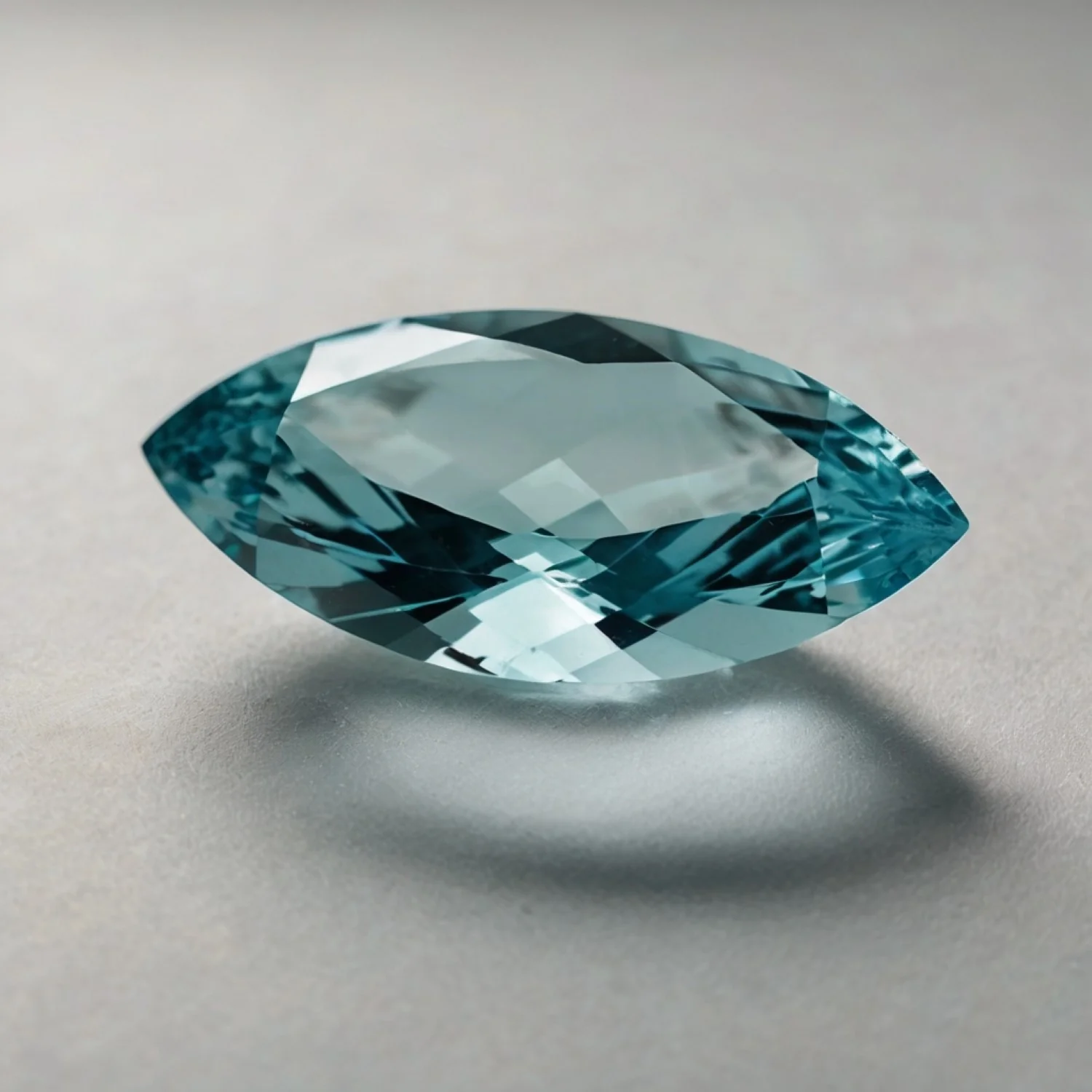 Aquamarine 1PC Chunky 10x20 MM Marquise Faceted Blue Lustrous Semi Precious Gems - Image 2