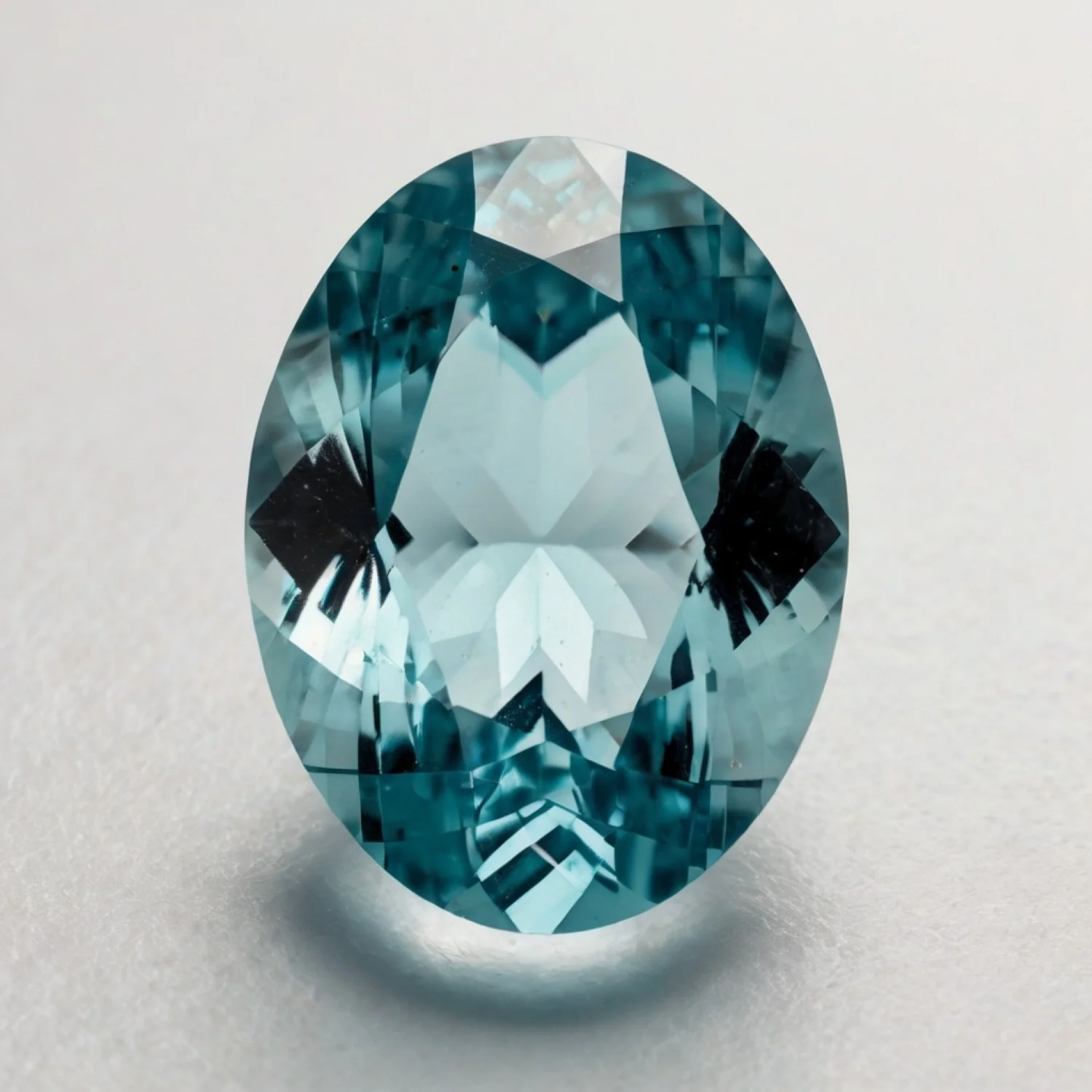 Aquamarine 1PC Chunky 15x20 MM Oval Faceted Blue Sparkling Semi Precious Gems - Image 2