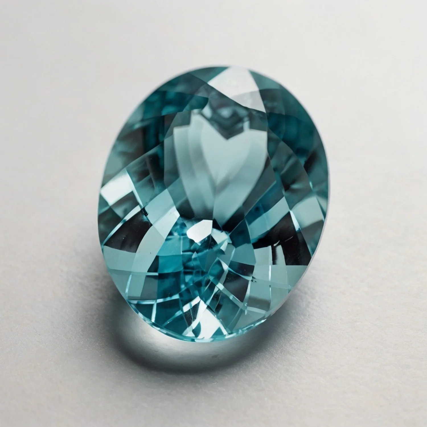 Aquamarine 1PC Medium 8x10 MM Oval Faceted Blue High-Quality Semi Precious Loose Gems