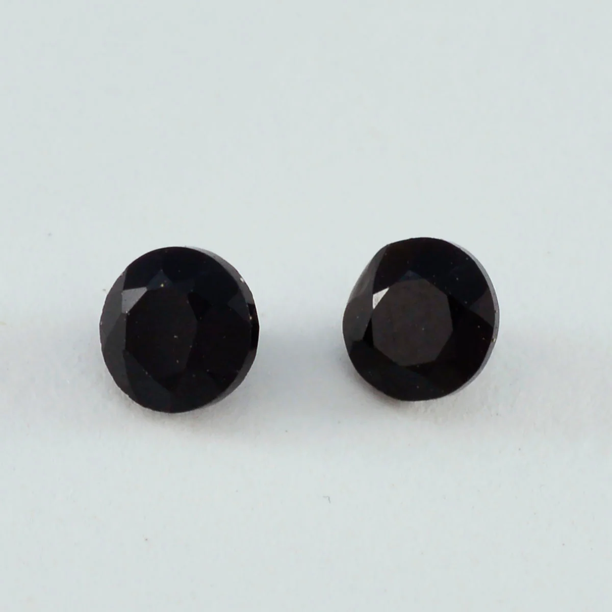 Black Onyx 1PC Chunky 14x14 MM Round Faceted Black Genuine Semi Precious Loose Gems - Image 2