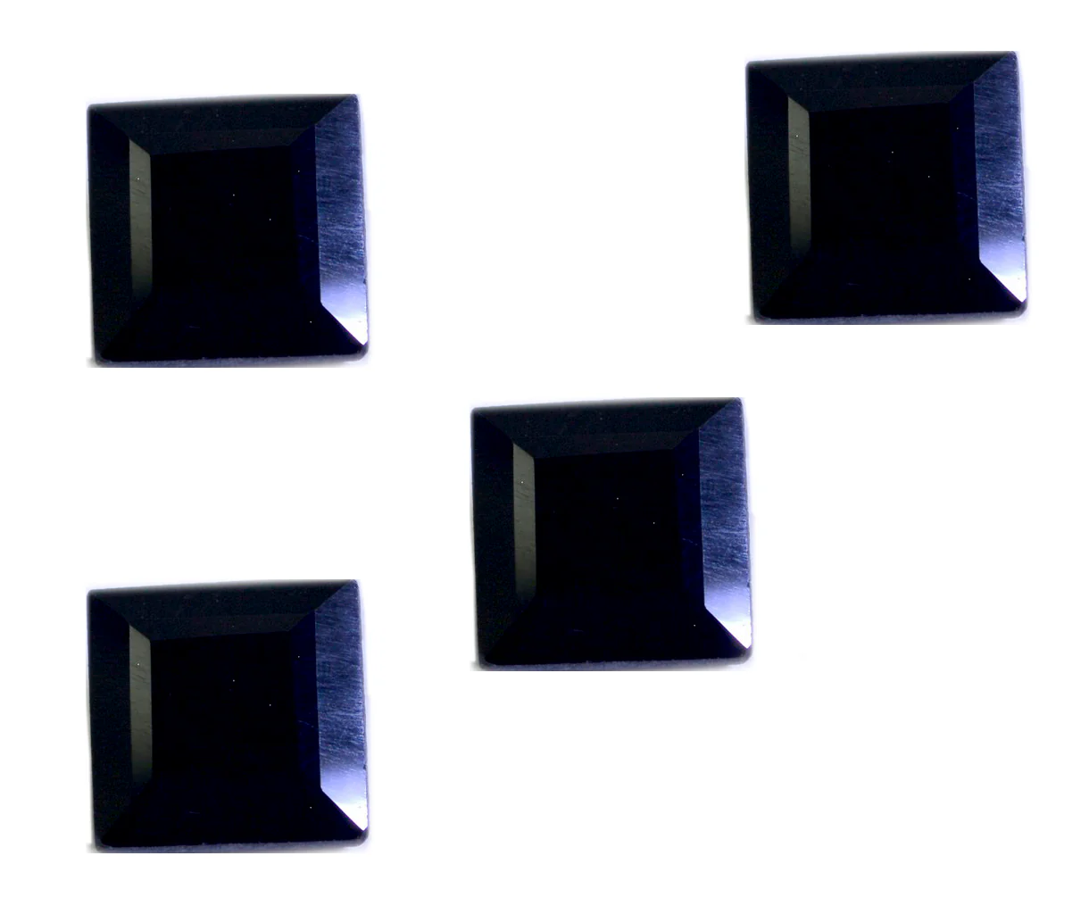 Black Onyx 1PC Chunky 14x14 MM Square Faceted Black Genuine Semi Precious Loose Gems - Image 3