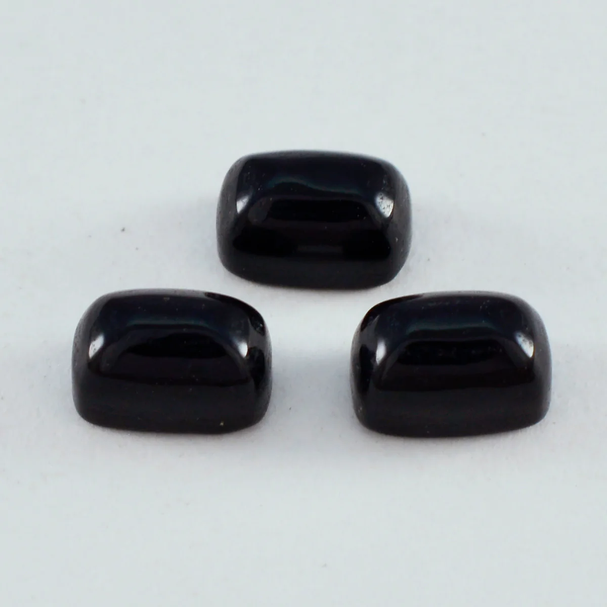 Black Onyx 1PC Large 10x12 MM Emerald Cabochon Black High-Quality semi Precious Precious Gemstone