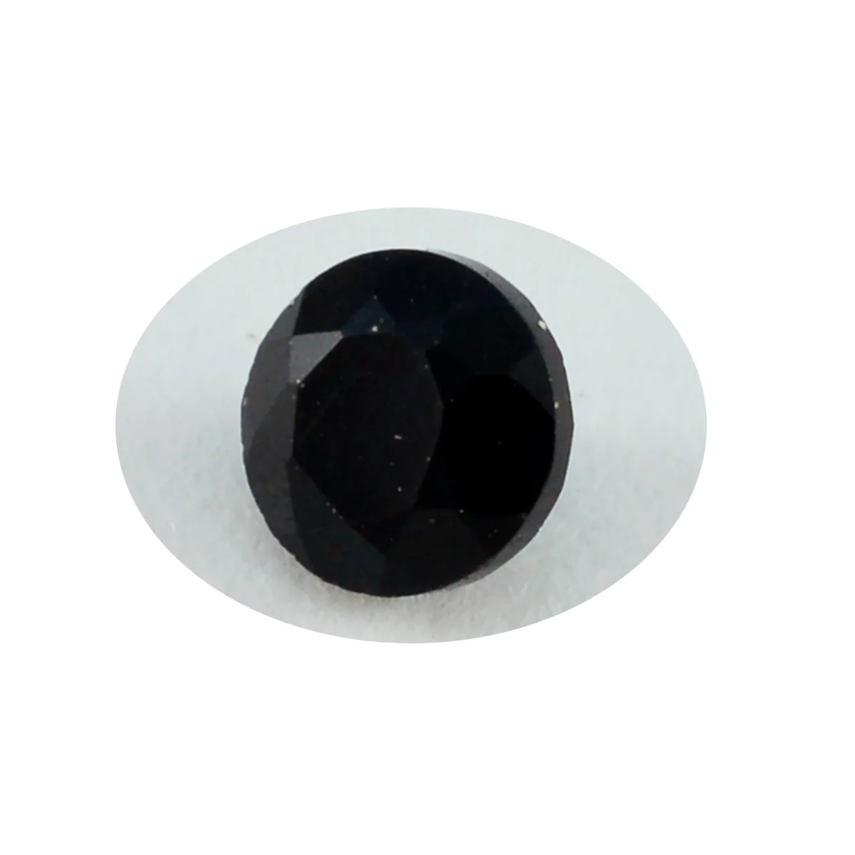Black Onyx 1PC Large 11x11 MM Round Faceted Black Fine Semi Precious Loose Gemstone - Image 3