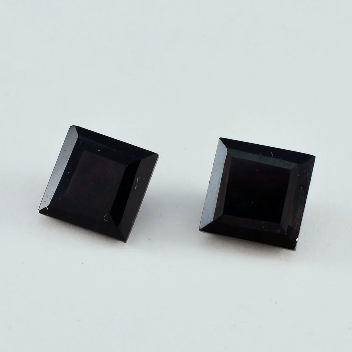 Black Onyx 1PC Large 12x12 MM Square Faceted Black High-Quality Semi Precious Loose Gemstones - Image 3