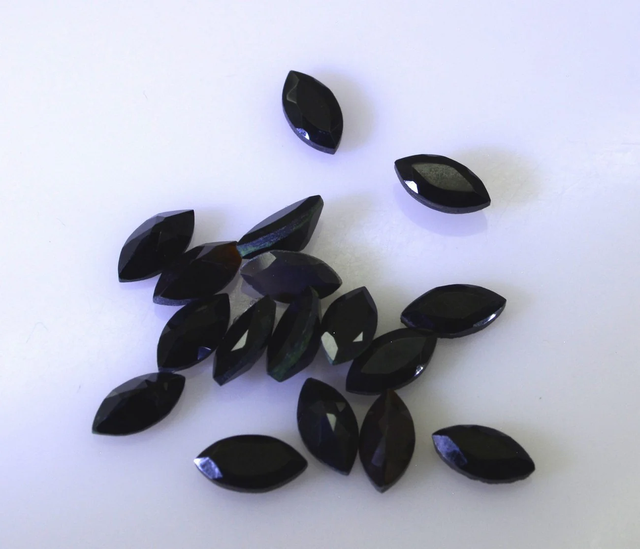 Black Onyx 1PC Medium 7x14 MM Marquise Faceted Black Pure Semi Precious Loose Gemstones - Image 3