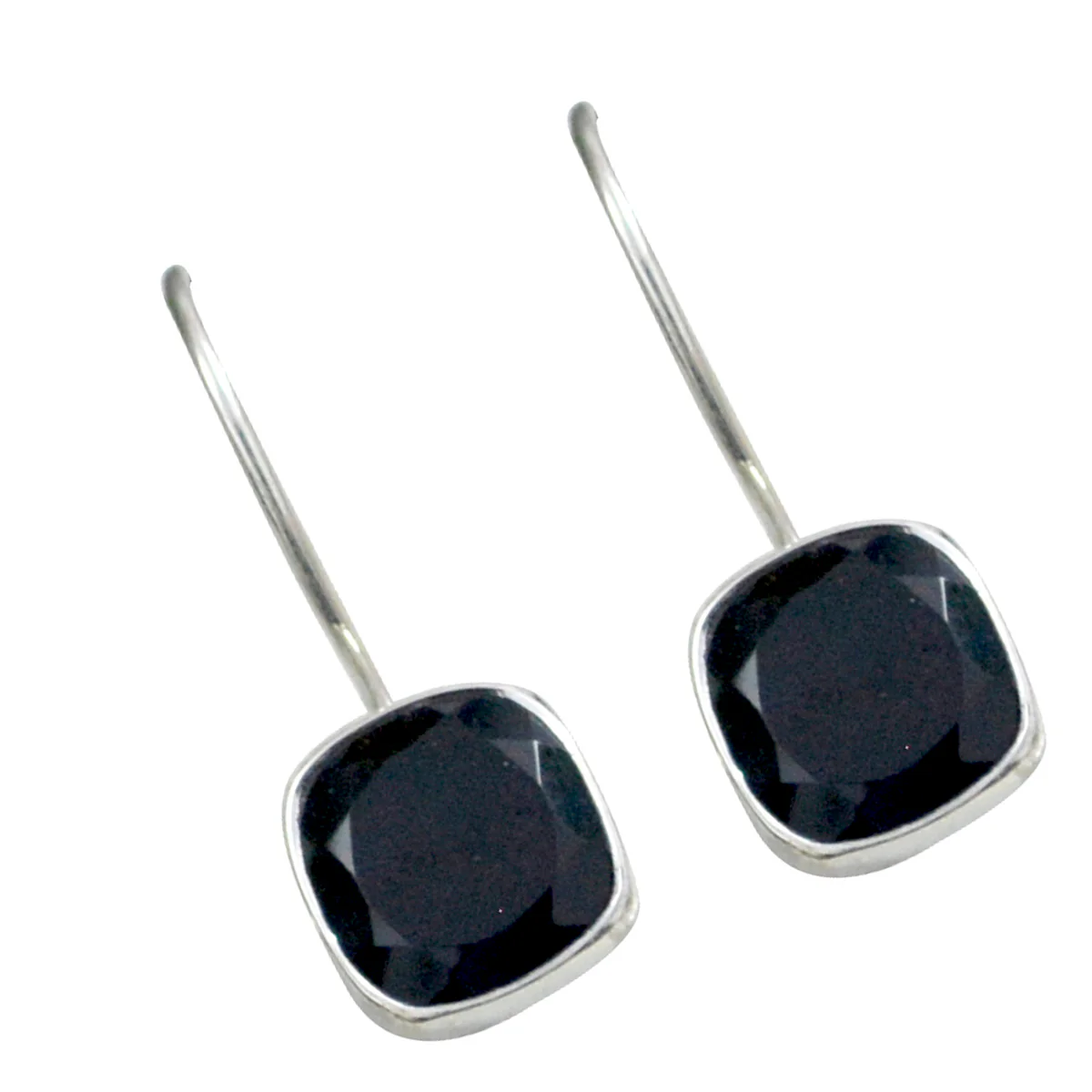 Black Onyx German Leah multiple Dangle Black 925 Silver Earring - Image 3