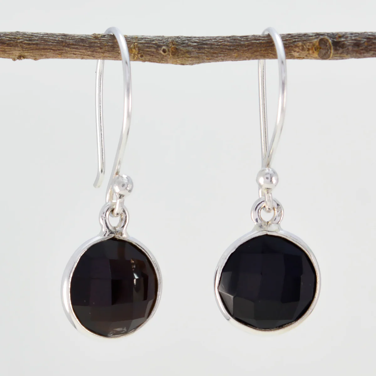 Black Onyx Latin American Harper multiple Dangle Black 925 Silver Earring - Image 2