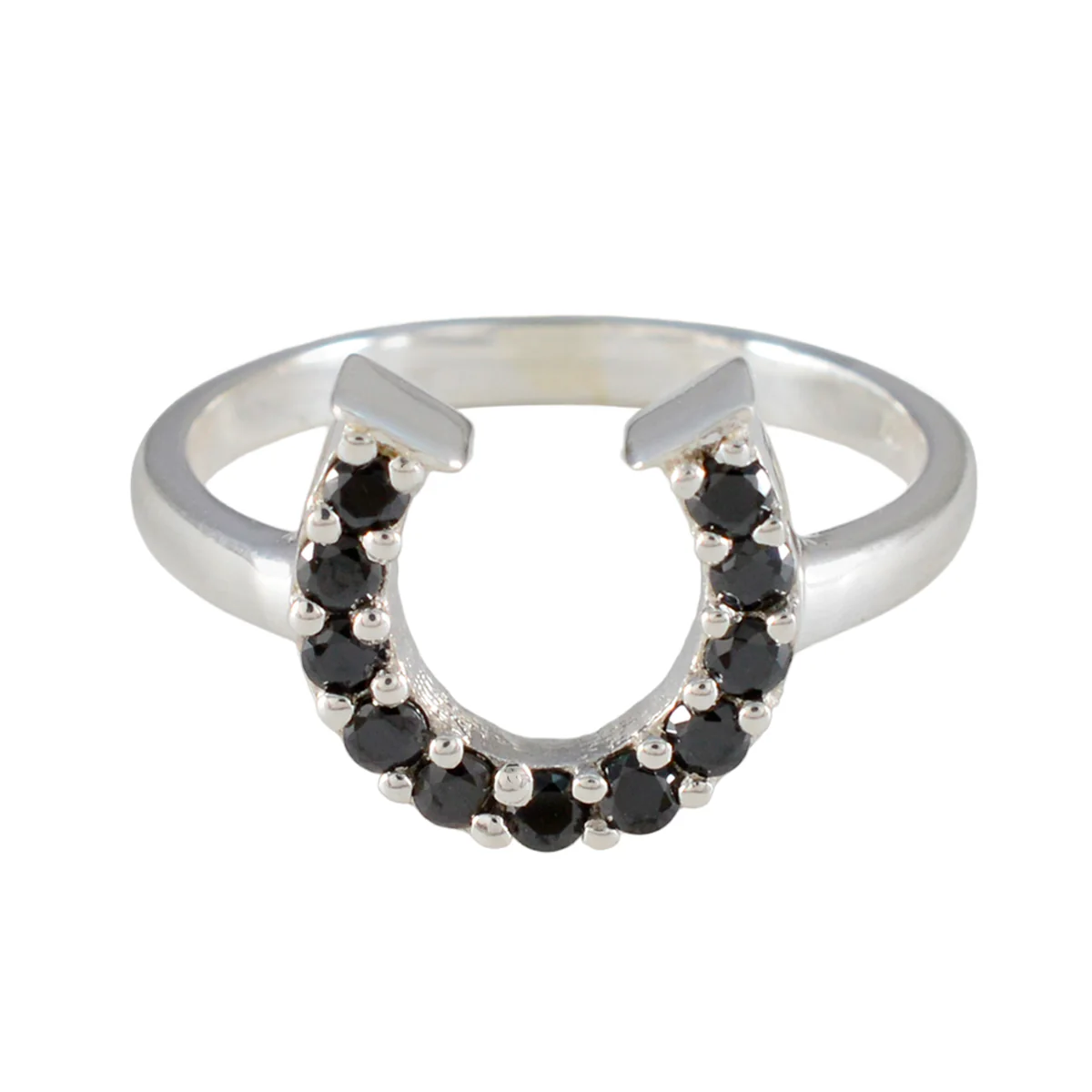 Black Onyx multiple Turkish 925 Sterling Silver Black Gems Whisper-thin Glamorous Ring Jewelry