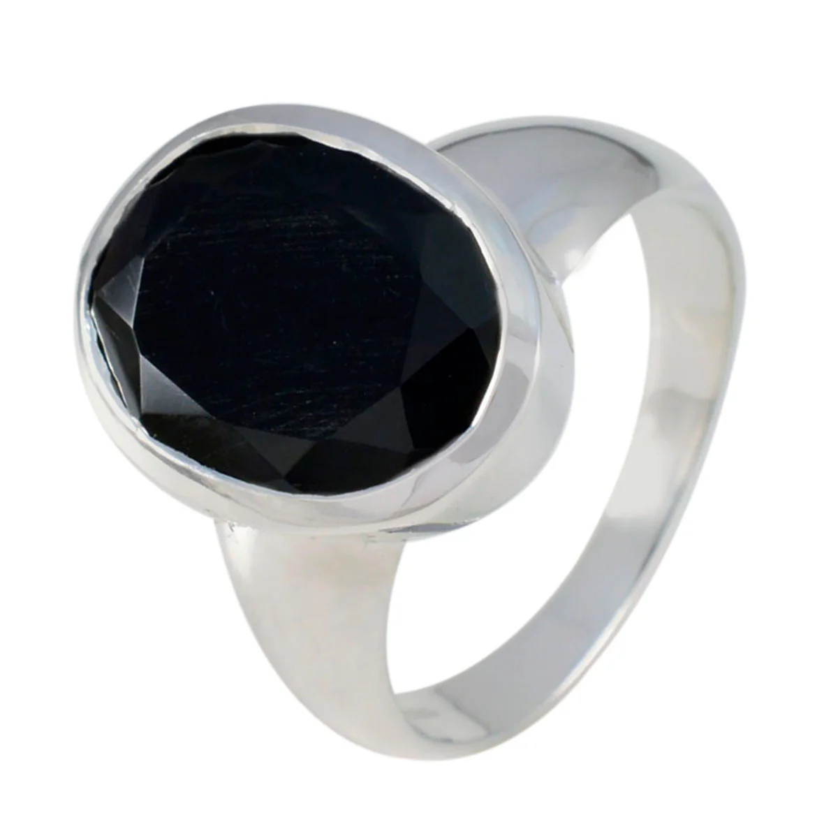 Black Onyx Solitaire Moroccan 925 Sterling Silver Black Gemstone Classic Glamorous Ring Jewelry - Image 2