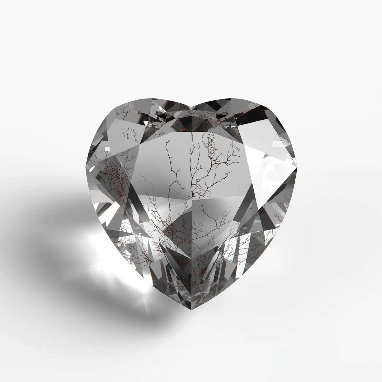 Black Rutile 1PC Tiny 6x6 MM Heart Faceted Black Polished Semi Precious Loose Gemstones