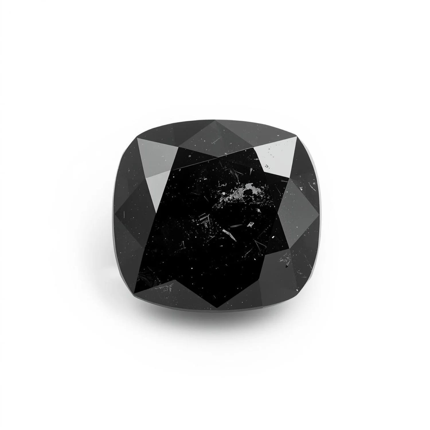Black Spinel 10PC Tiny 4x4 MM Cushion Faceted Black Brilliant Semi Precious Loose Gemstones