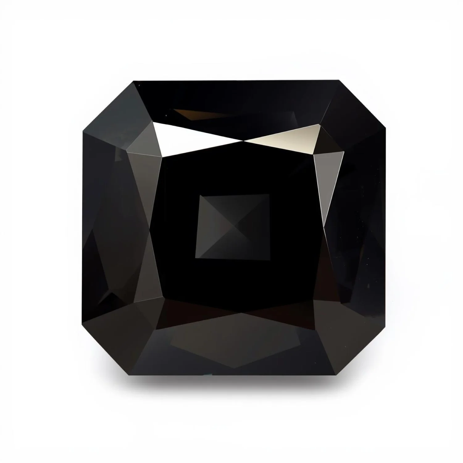 Black Spinel 1PC Chunky 13x13 MM Square Faceted Black Natural Semi Precious Gems