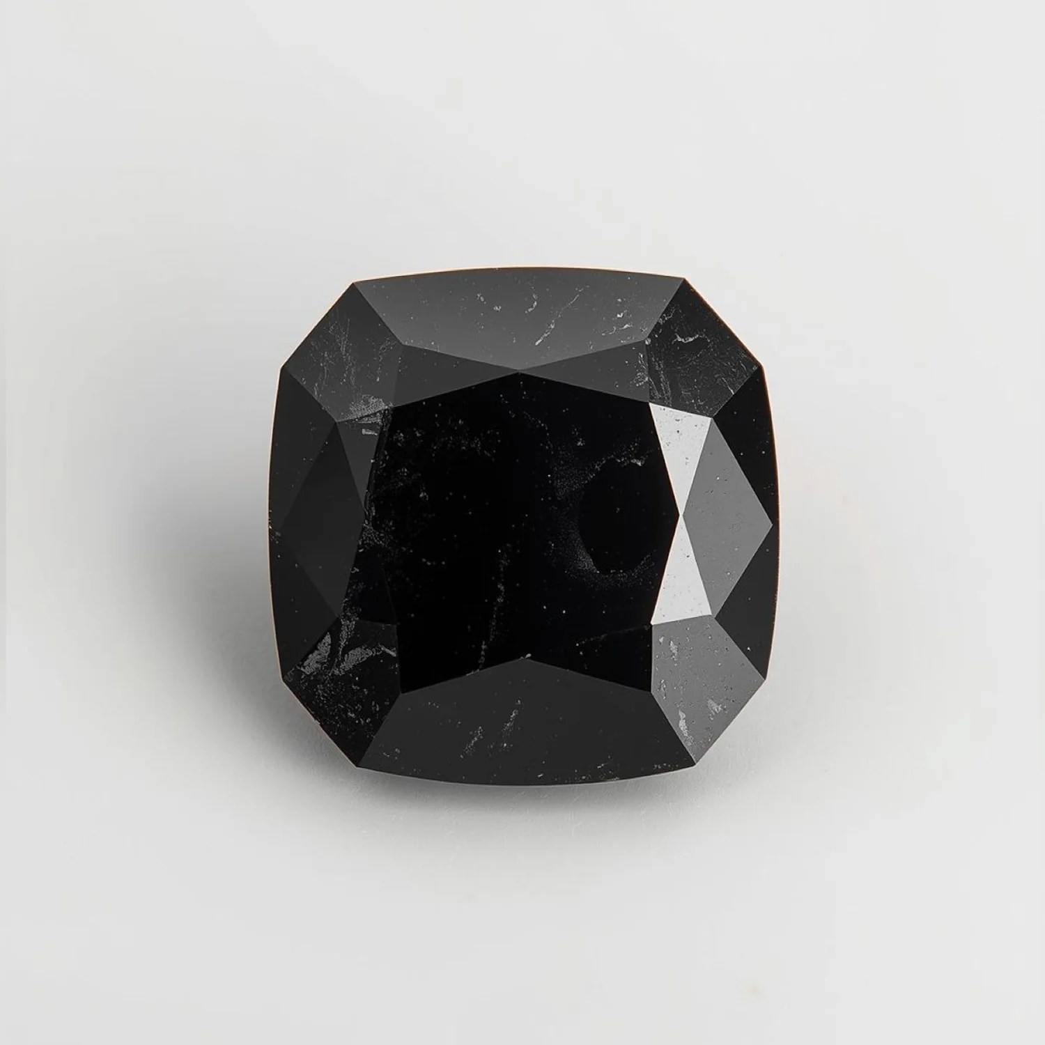 Black Spinel 1PC Chunky 15x15 MM Square Faceted Black Superior Semi Precious Loose Gemstone - Image 2
