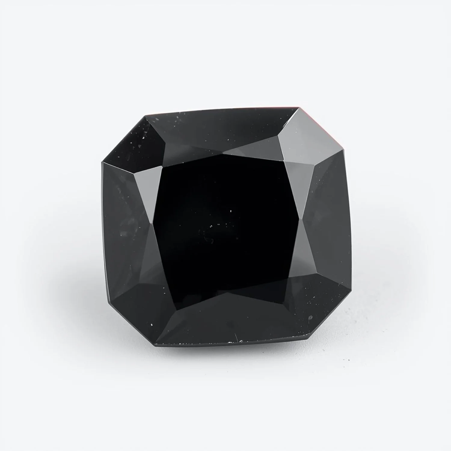 Black Spinel 1PC Chunky 16x16 MM Square Faceted Black Pure Semi Precious Loose Gemstones - Image 2