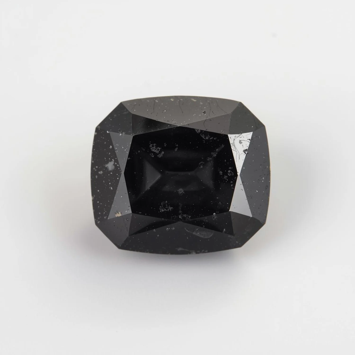 Black Spinel 1PC Large 11x11 MM Cushion Faceted Black Fine Semi Precious Loose Gemstone - Image 2