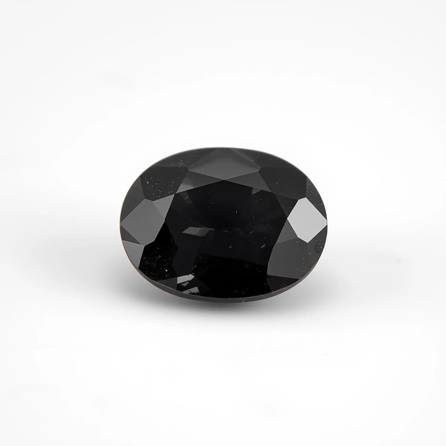Black Spinel 1PC Small 6x9 MM Oval Faceted Black High-Quality Semi Precious Loose Gemstones