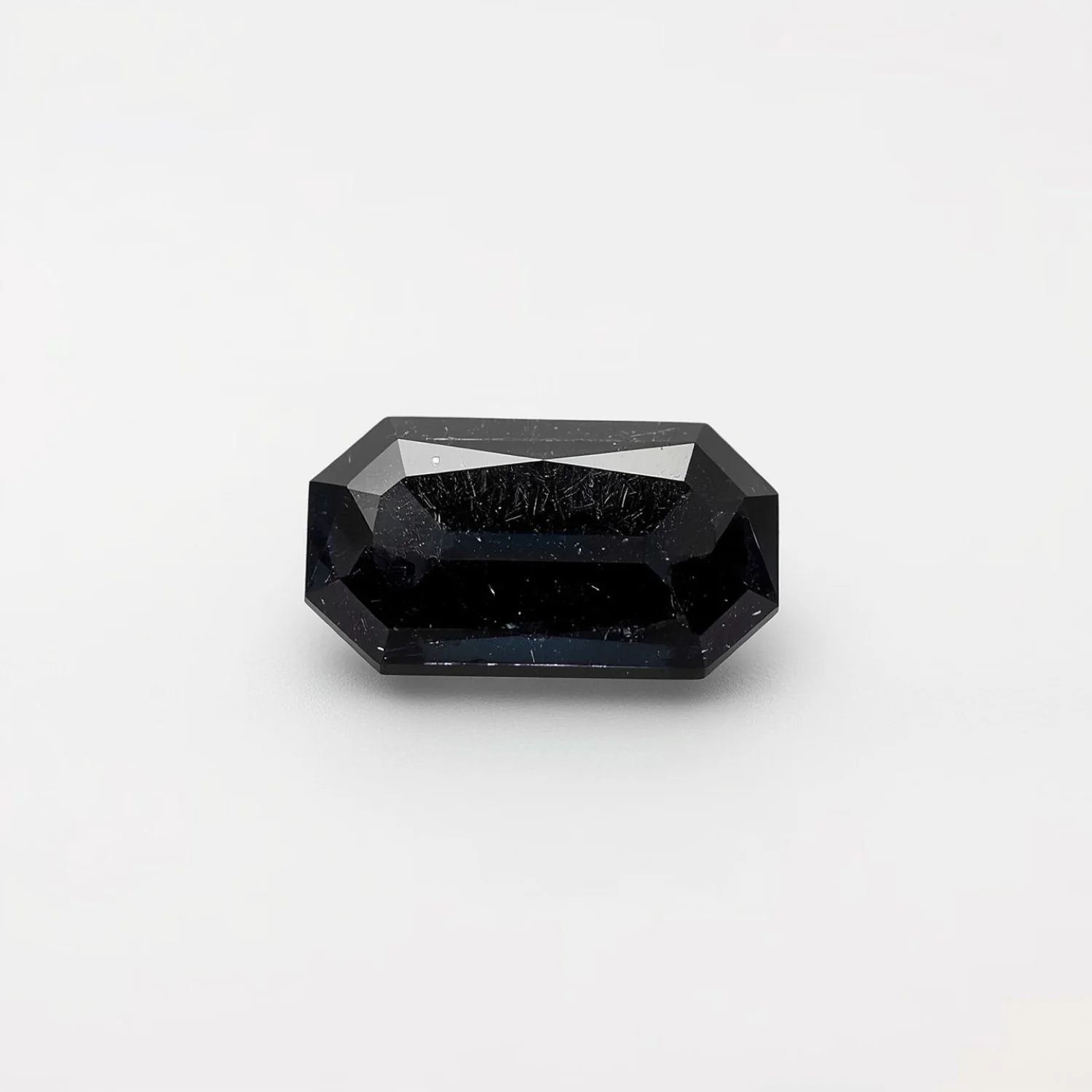 Black Spinel 1PC Tiny 3x6 MM Baguette Faceted Black Luster Semi Precious Loose Gemstones - Image 2