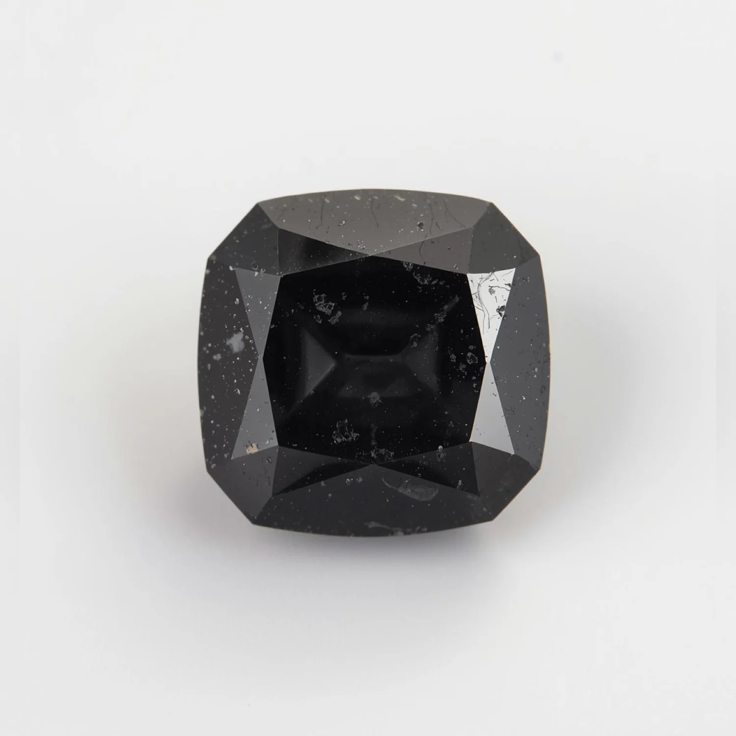 Black Spinel 1PC Tiny 6x6 MM Square Faceted Black Polished Semi Precious Loose Gems - Image 2
