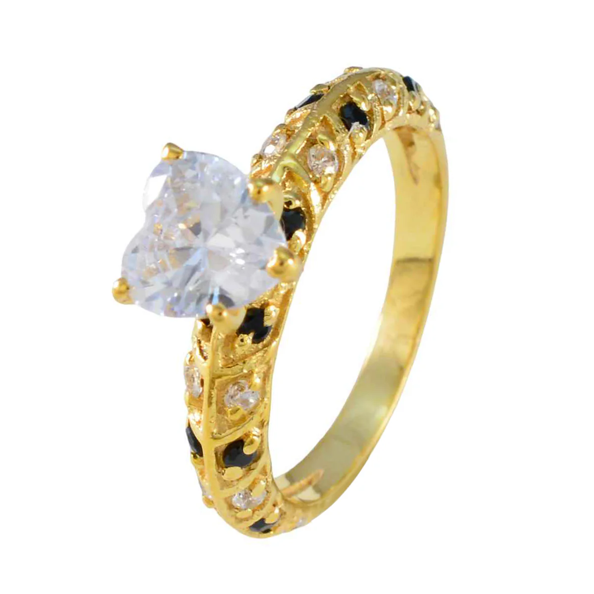 Blue Sapphire CZ Halo Latin American Silver Blue Gemstone Delicate Luxurious Ring Jewellery - Image 2