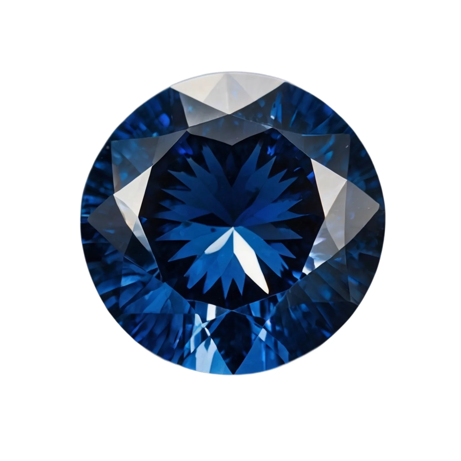 Blue Sapphire (GF) 1PC Chunky 14x14 MM Round Faceted Blue Genuine Precious Loose Gems